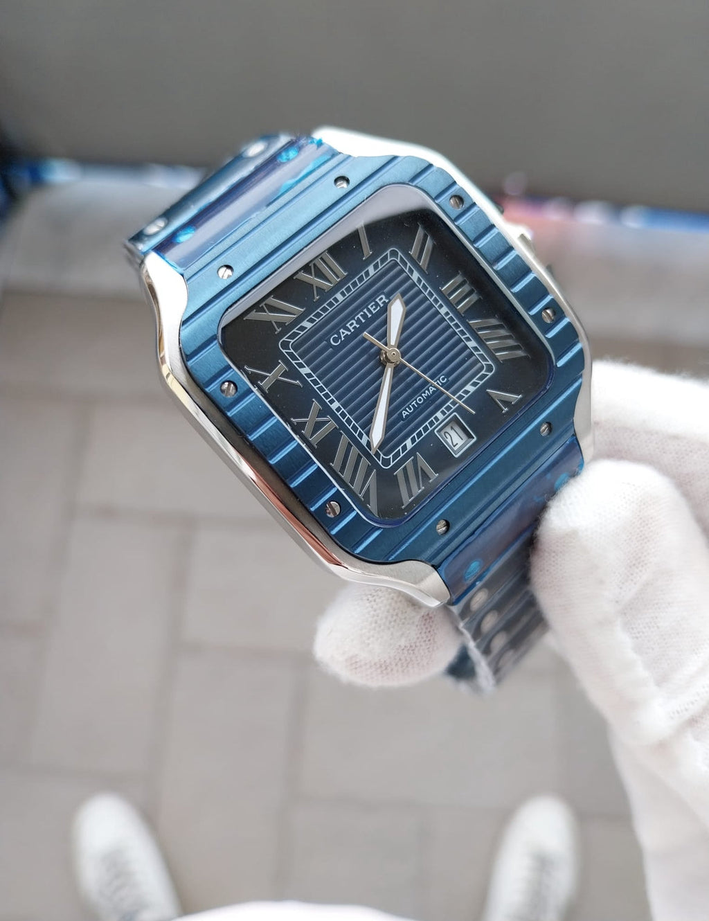 CARTIER SANTOS TOTAL BLU
