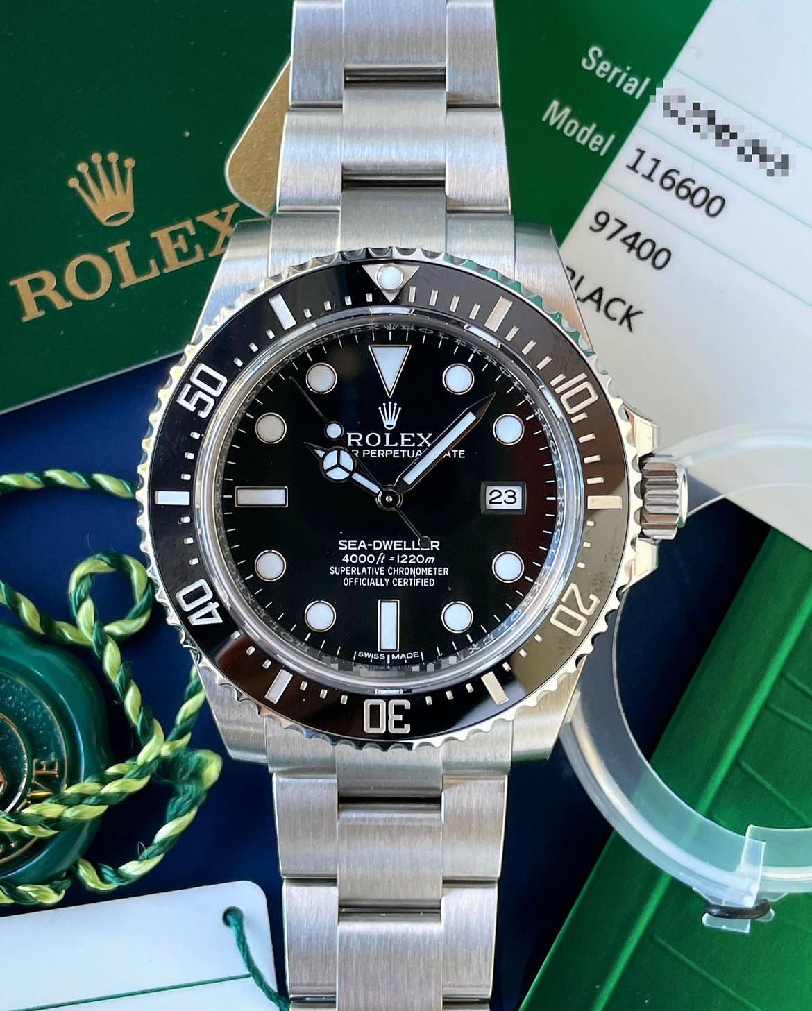 ROLEX SEA DWELLER BLACK DIAL