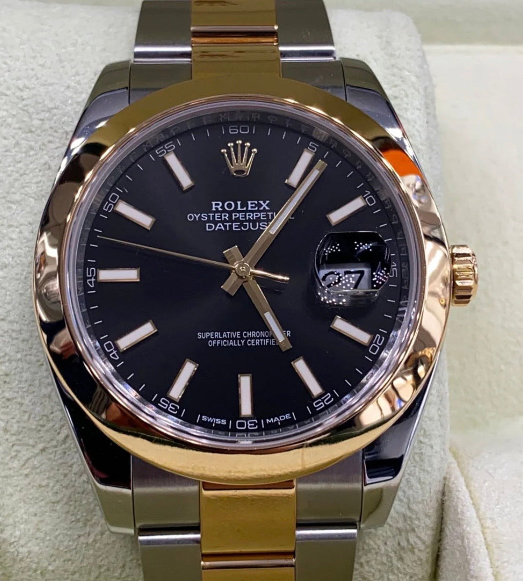ROLEX DATEJUST OYSTER ORO QUADRANTE NERO