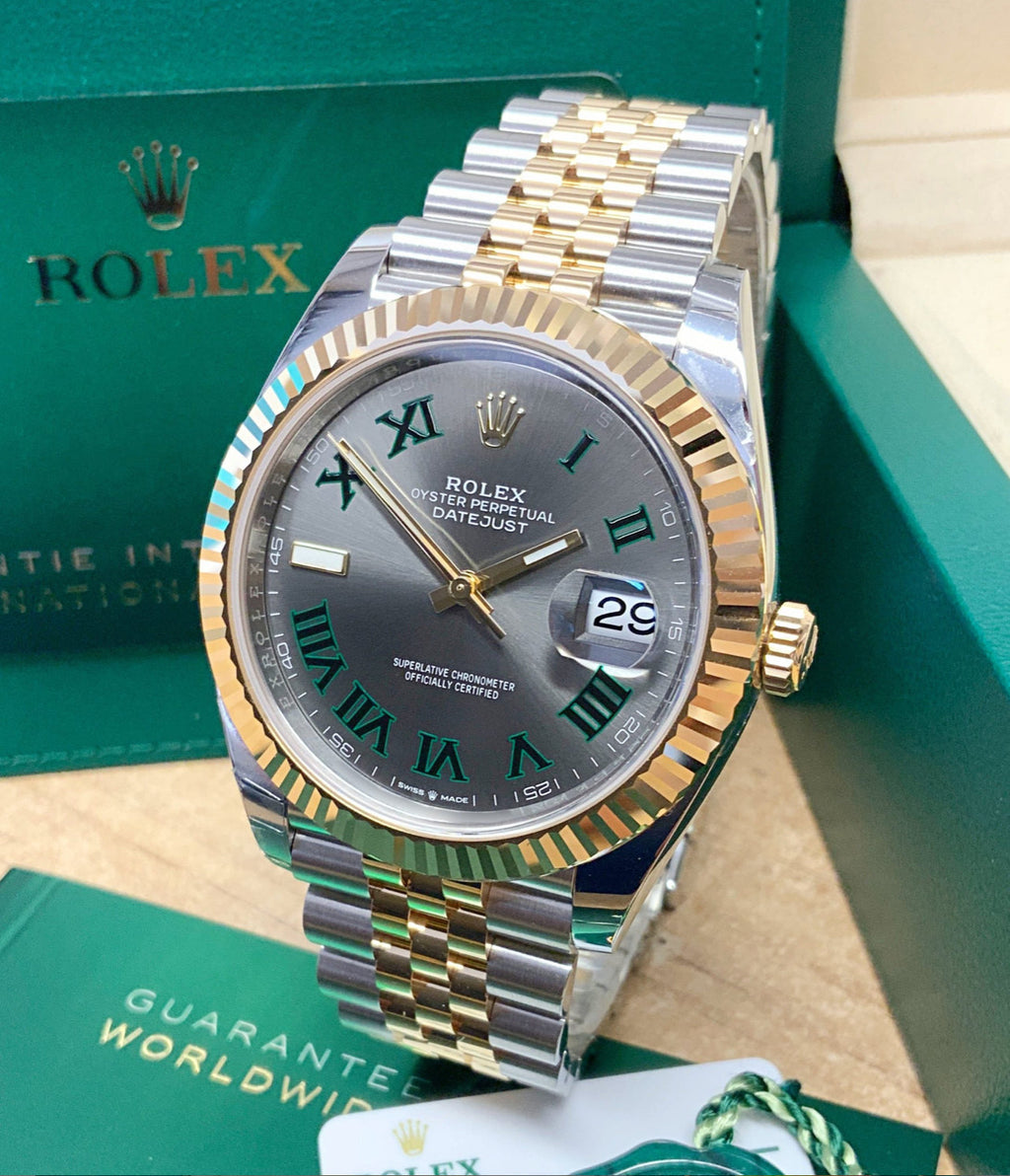 ROLEX DATEJUST JUBILÈE WIMBLEDON ACCIAIO E ORO GIALLO
