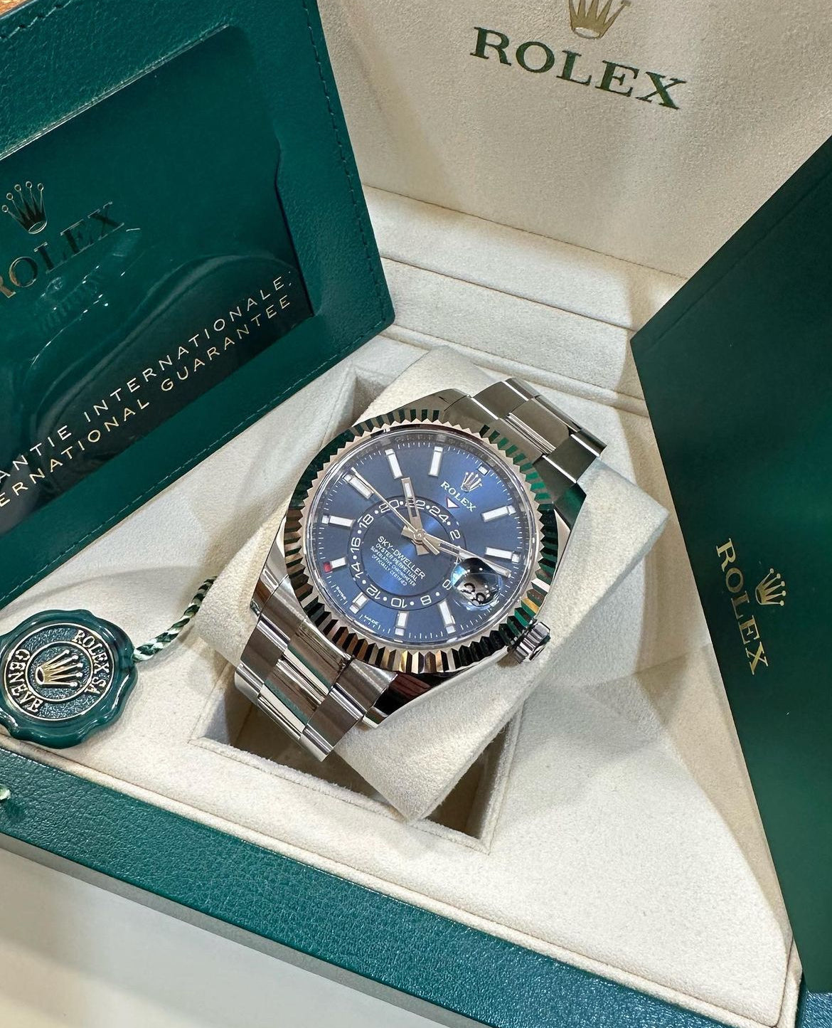 ROLEX SKY DWELLER BLU