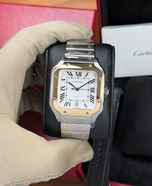 CARTIER SANTOS STEEL/GOLD UOMO