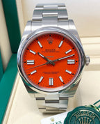 ROLEX OYSTER PERPETUAL CORAL