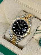 ROLEX DATEJUST JUBILEE ACCIAIO E ORO QUADRANTE NERO