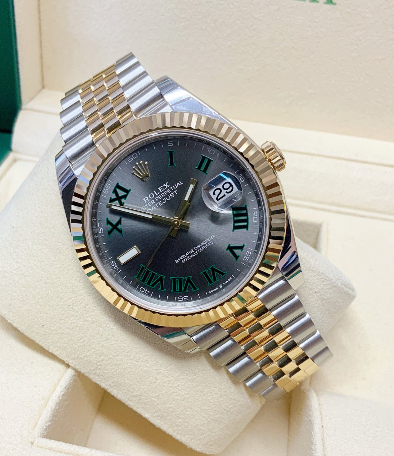 ROLEX DATEJUST JUBILÈE WIMBLEDON ACCIAIO E ORO GIALLO