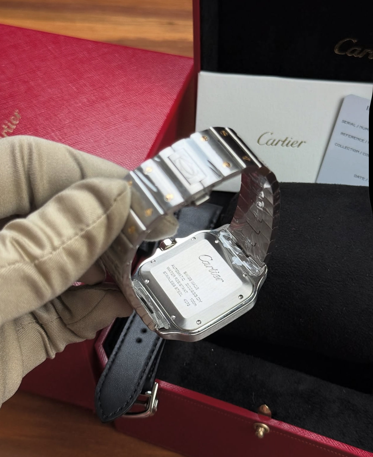 CARTIER SANTOS STEEL/GOLD UOMO