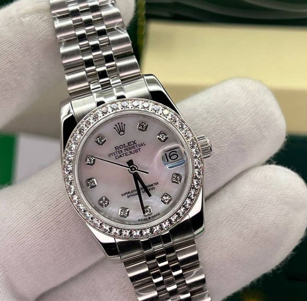 ROLEX DATEJUST JUBILÈE MADRE PERLA
