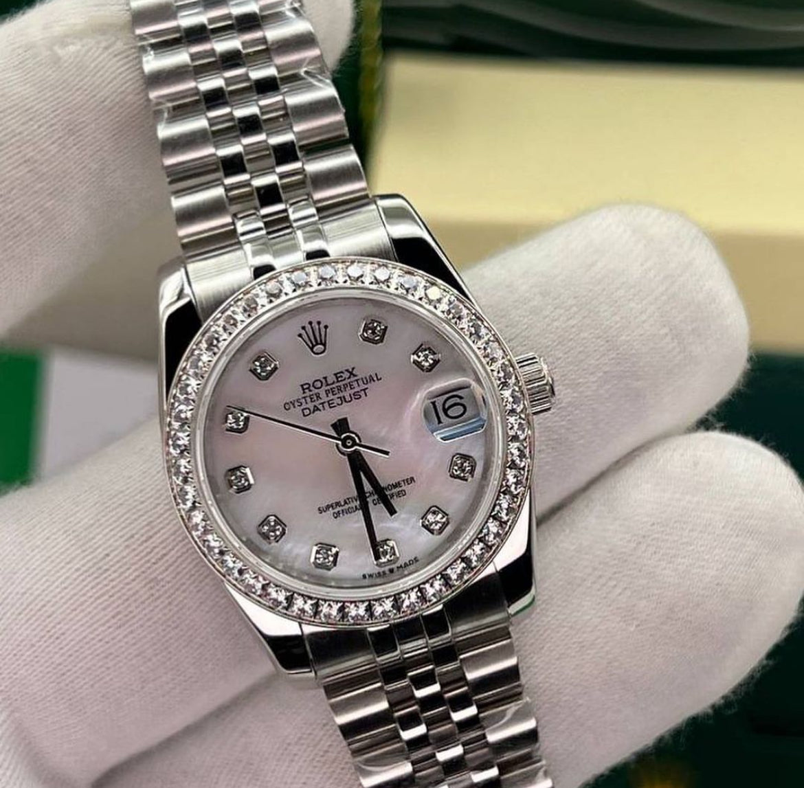 ROLEX DATEJUST JUBILÈE MADRE PERLA