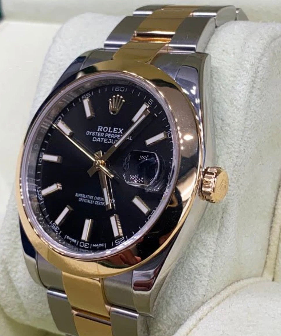 ROLEX DATEJUST OYSTER ORO QUADRANTE NERO