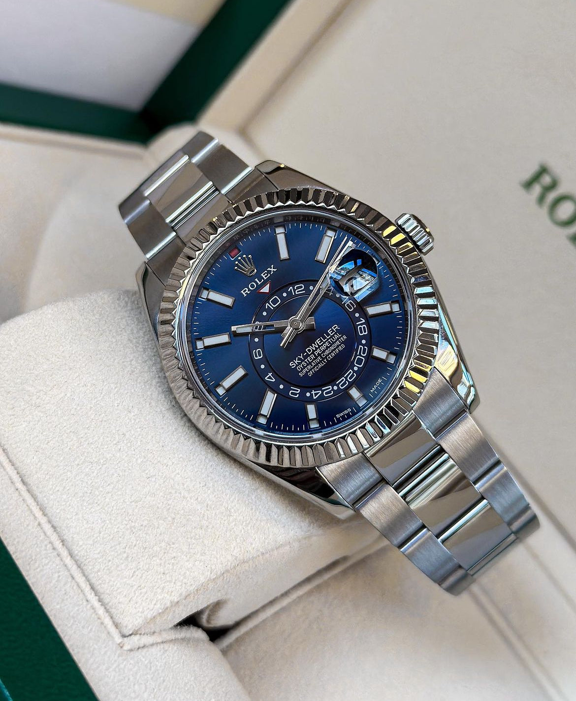 ROLEX SKY DWELLER BLU