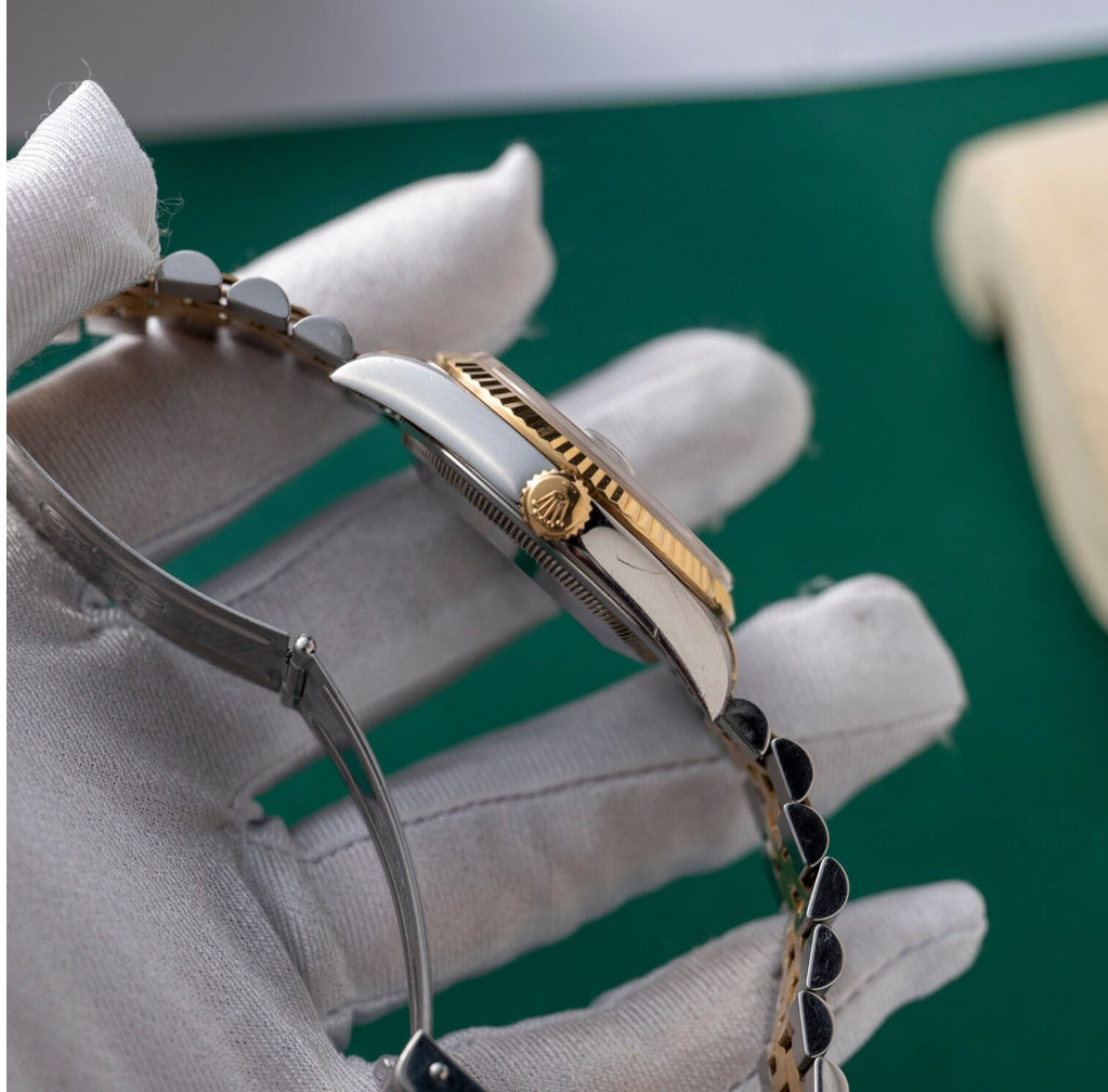 ROLEX DATEJUST JUBILÉE ORO & BLU DIAMOND