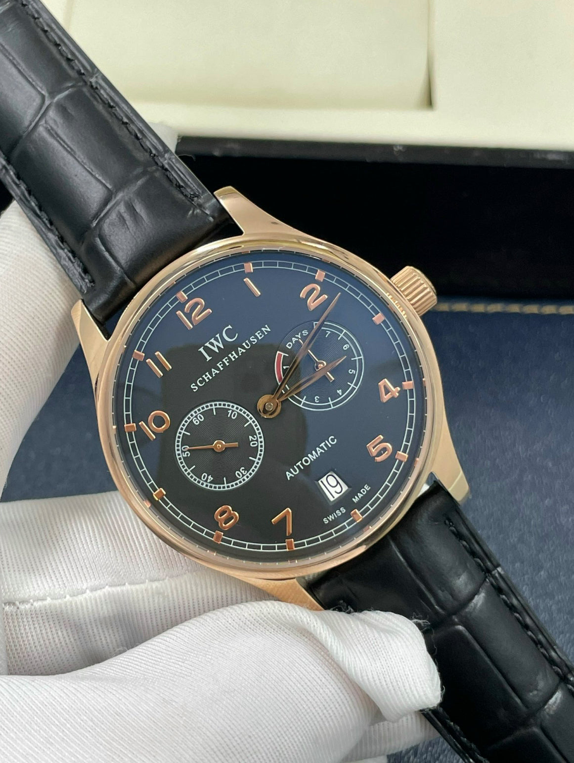 IWC Schaffausen Portugieser Rosé Gold