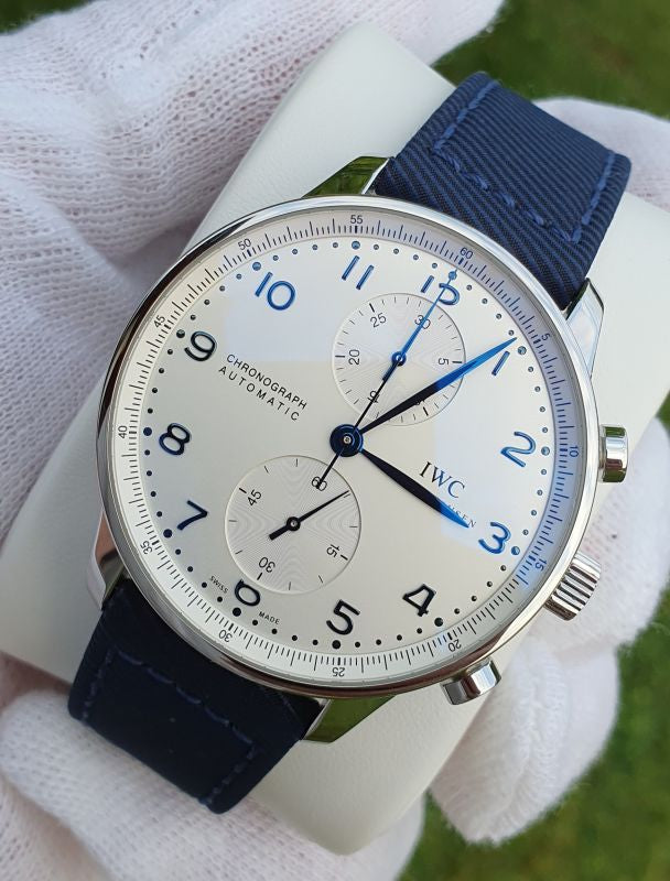IWC Schaffausen Portugieser Blu Leather