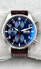 IWC Schaffausen Pilot Chronograph Brown Leather