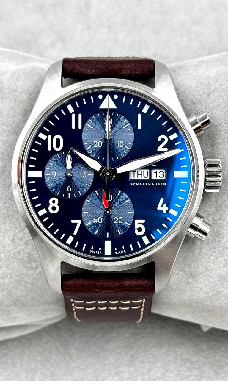 IWC Schaffausen Pilot Chronograph Brown Leather