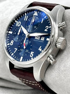 IWC Schaffausen Pilot Chronograph Brown Leather