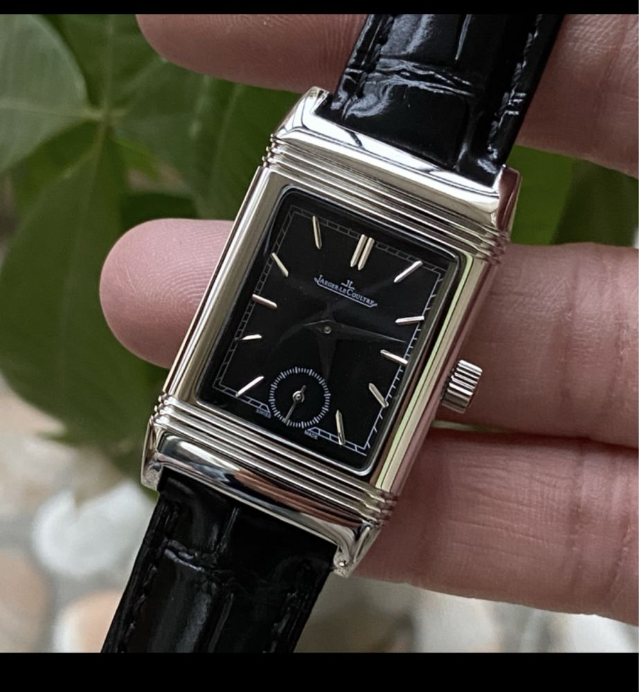 JAEGER-LeCOULTRE REVERSO TRIBUTE DUO FACE BLACK