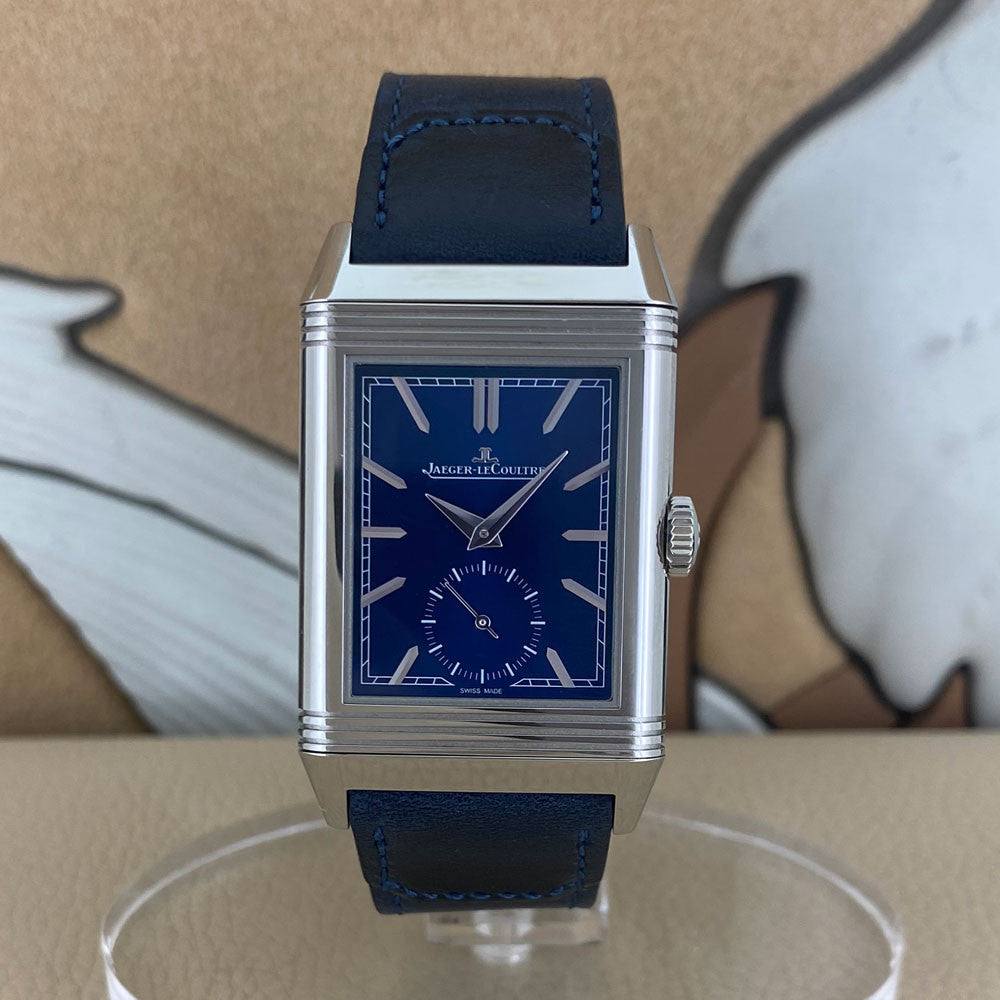 JAEGER Le-COULTRE REVERSO TRIBUTE MONOFACE BLU