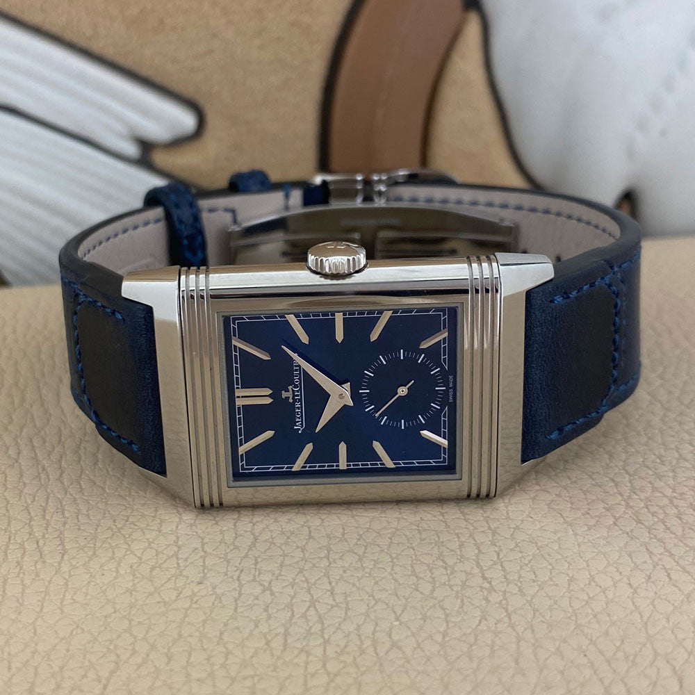 JAEGER Le-COULTRE REVERSO TRIBUTE MONOFACE BLU
