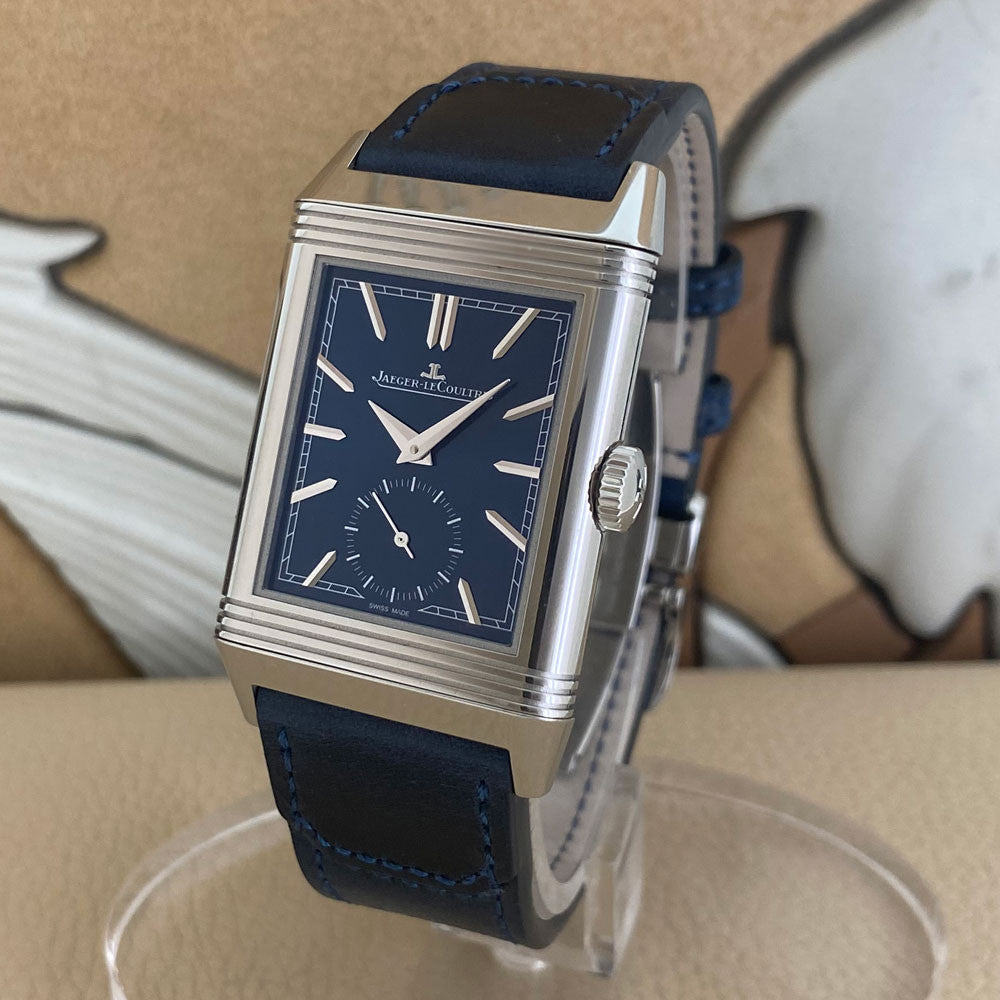 JAEGER Le-COULTRE REVERSO TRIBUTE MONOFACE BLU