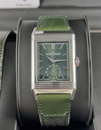 JAEGER LeCOULTRE REVERSO TRIBUTE MONOFACE GREEN