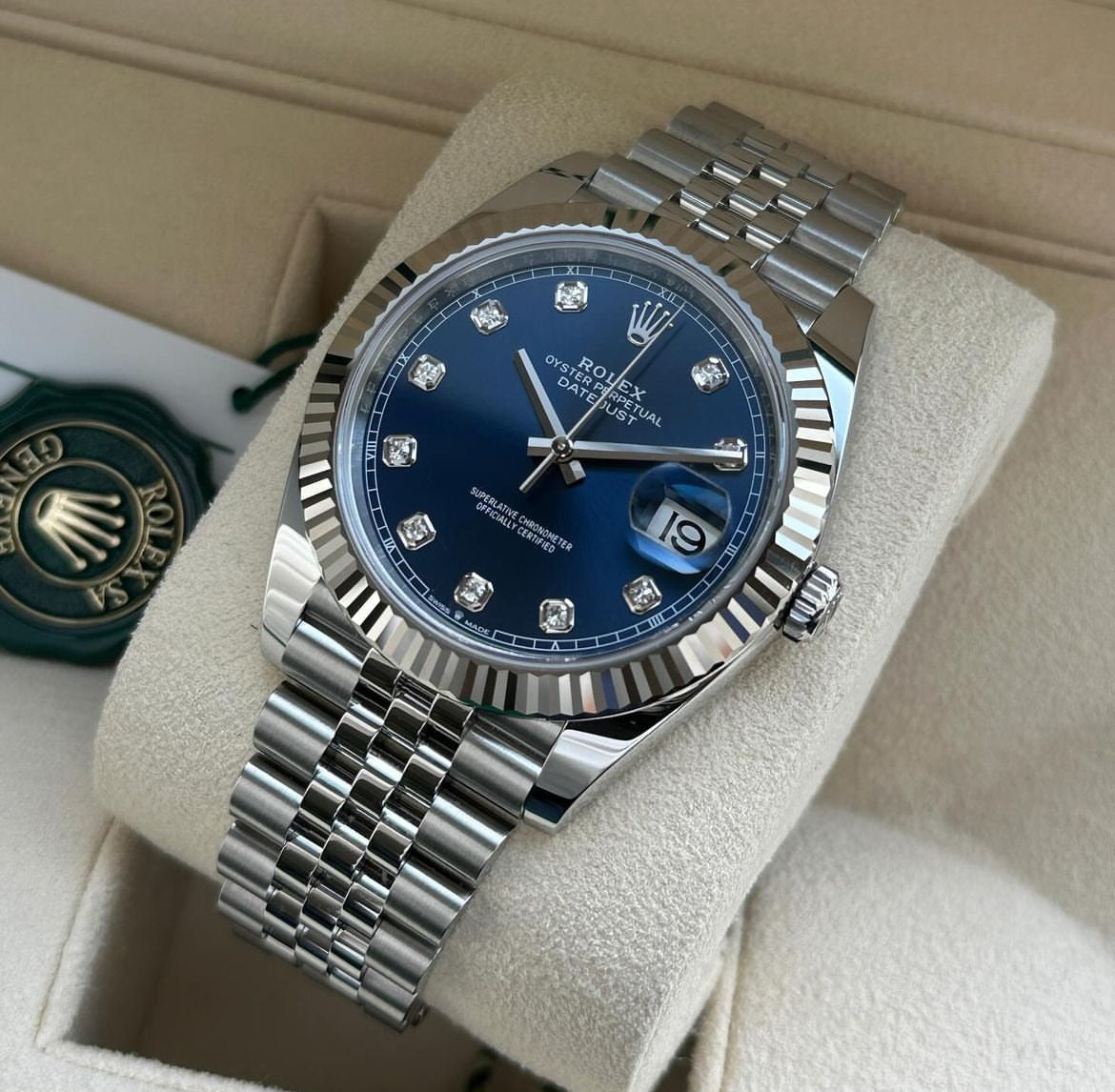 ROLEX DATEJUST JUBILEE BLU DIAMOND