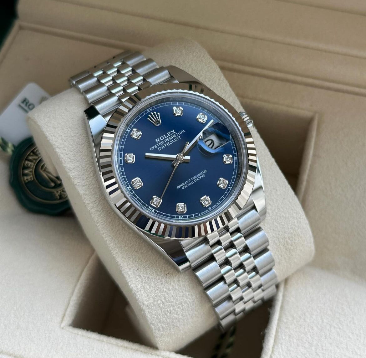 ROLEX DATEJUST JUBILEE BLU DIAMOND