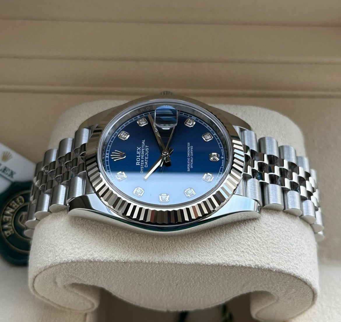 ROLEX DATEJUST JUBILEE BLU DIAMOND