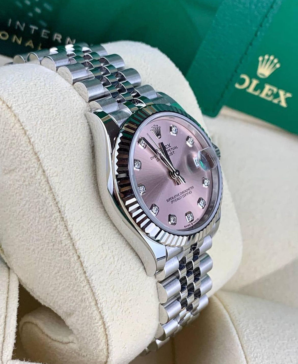 ROLEX DATEJUST JUBILEE ROSA DIAMOND