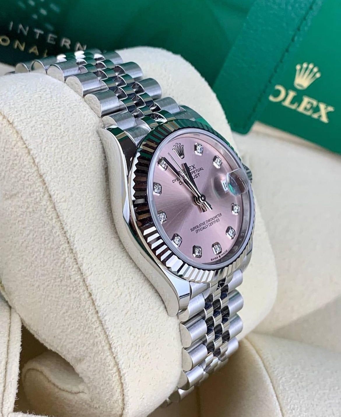 ROLEX DATEJUST JUBILEE ROSA DIAMOND