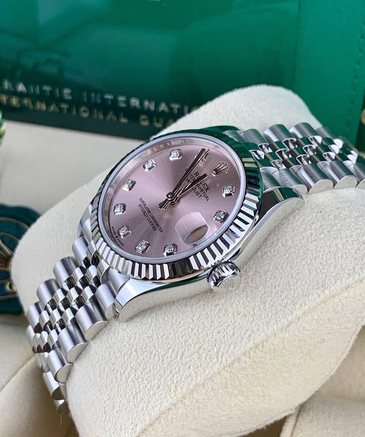 ROLEX DATEJUST JUBILEE ROSA DIAMOND