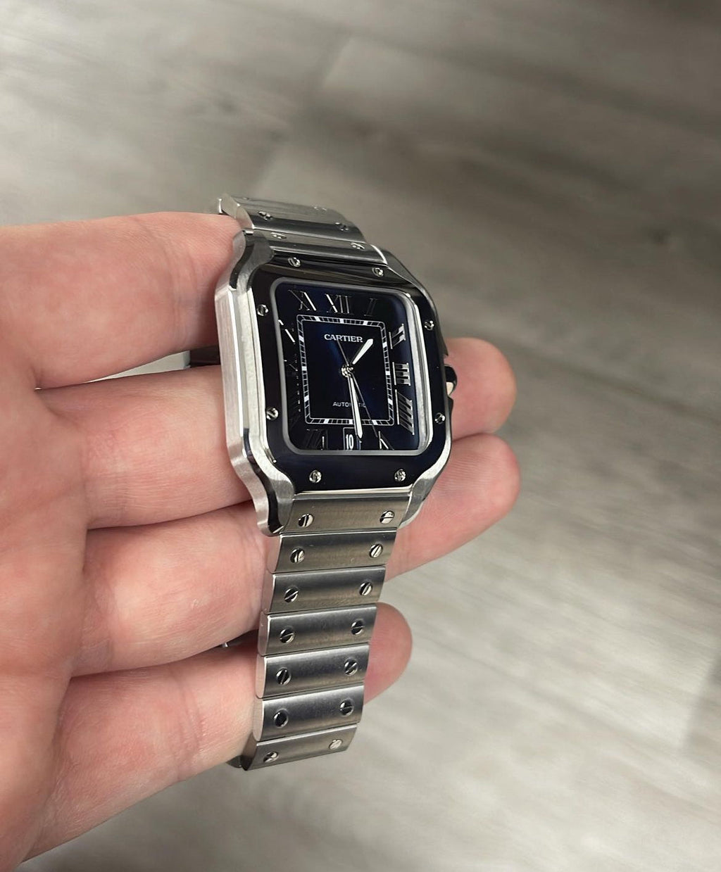 CARTIER SANTOS BLU DIAL