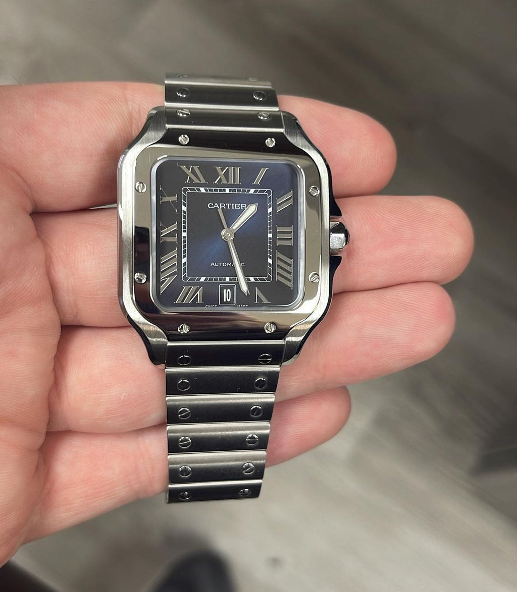 CARTIER SANTOS BLU DIAL