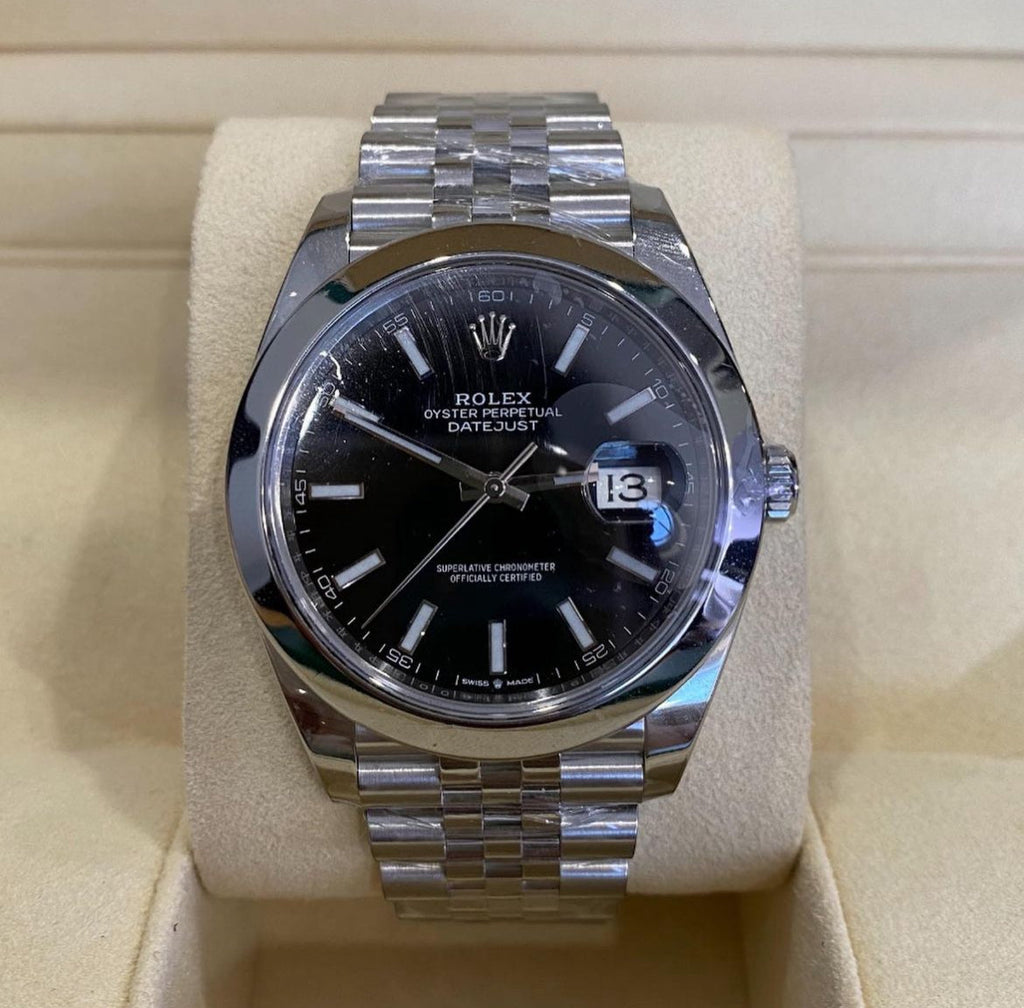 ROLEX DATEJUST JUBILEE NERO GHIERA LISCIA