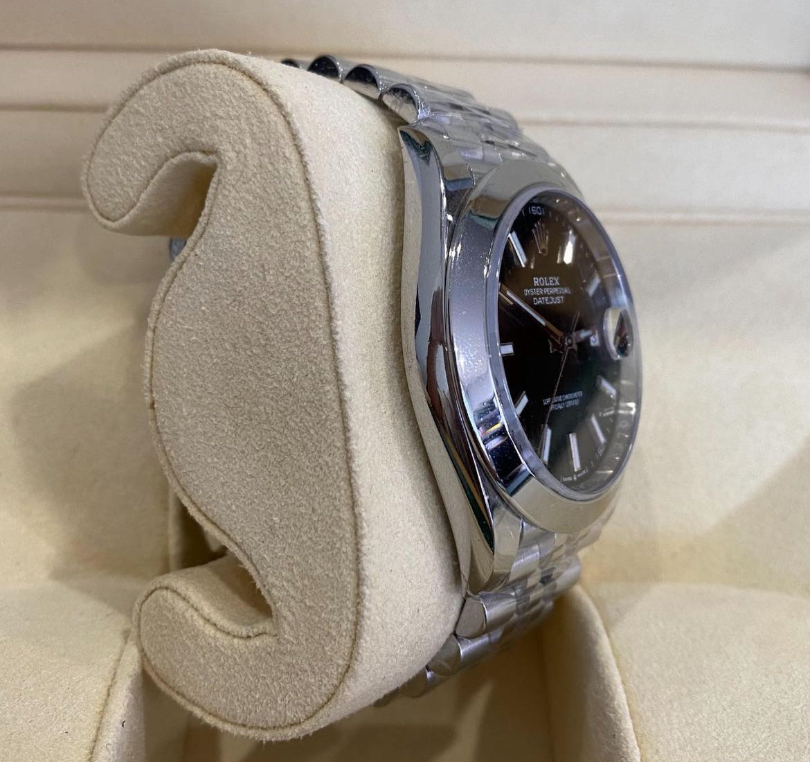 ROLEX DATEJUST JUBILEE NERO GHIERA LISCIA