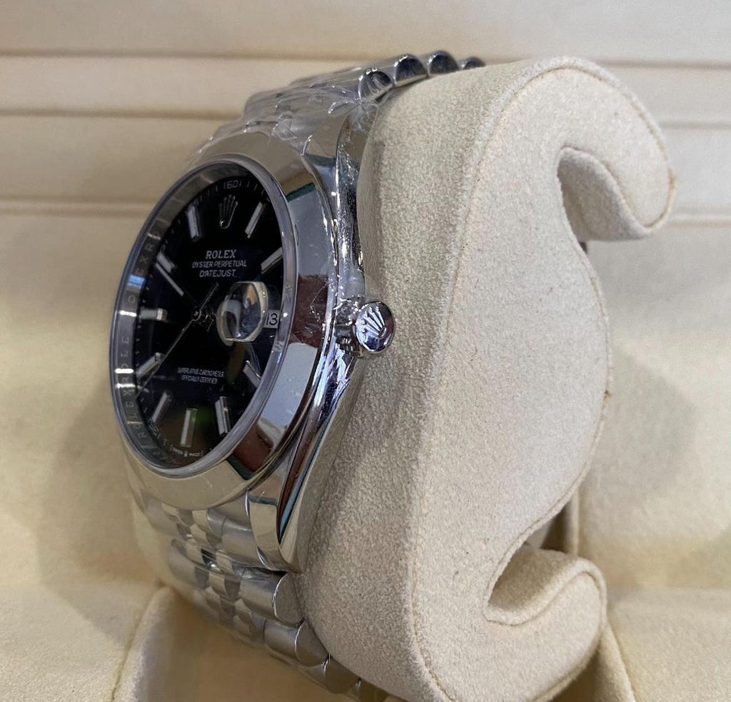 ROLEX DATEJUST JUBILEE NERO GHIERA LISCIA