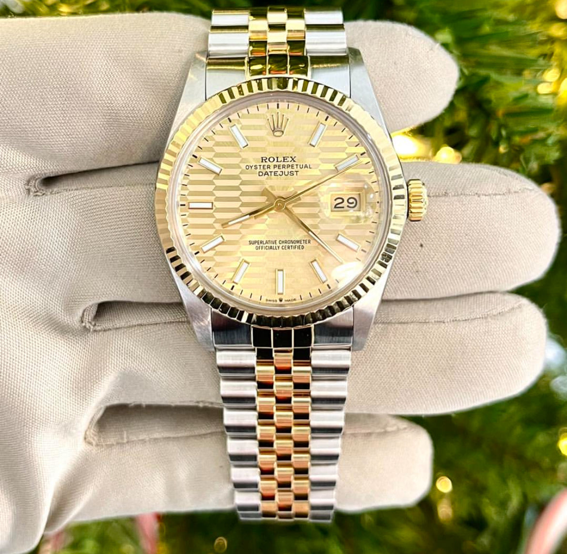 ROLEX DATEJUST JUBILEE ORO FLUTED