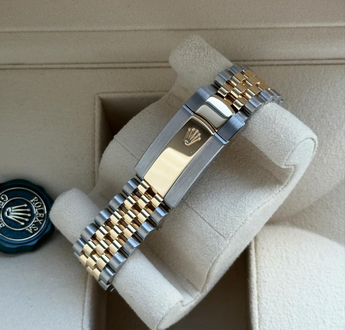 ROLEX DATEJUST JUBILEE ACCIAIO E ORO QUADRANTE NERO DIAMOND