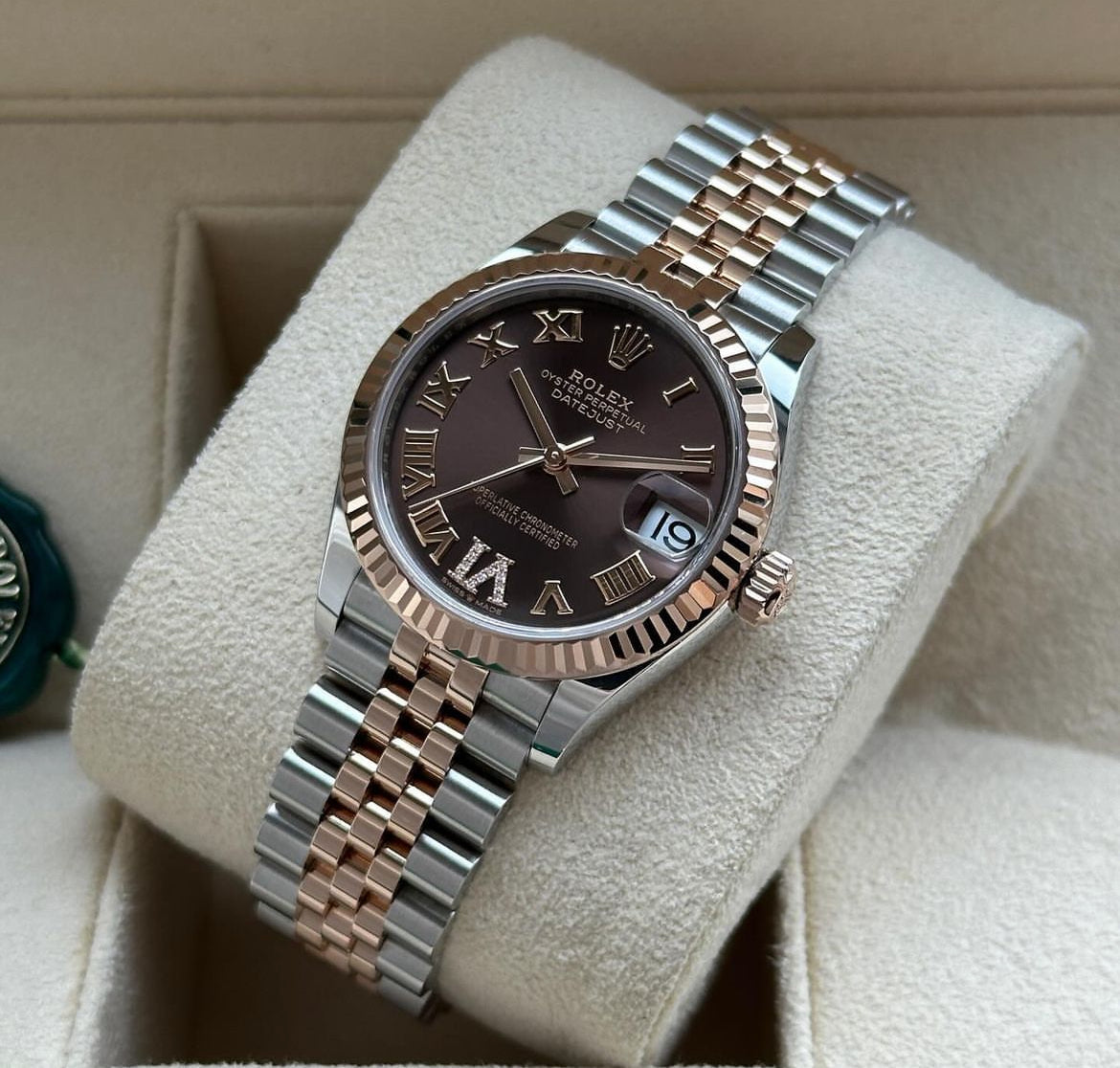 ROLEX DATEJUST JUBILEE CHOCOLATE ROMAN