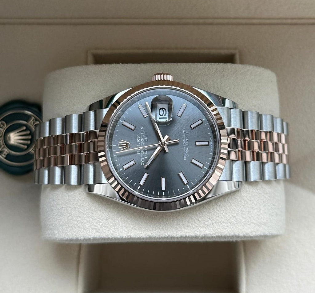 ROLEX DATEJUST JUBILEE GRIGIO RODIO ORO ROSA