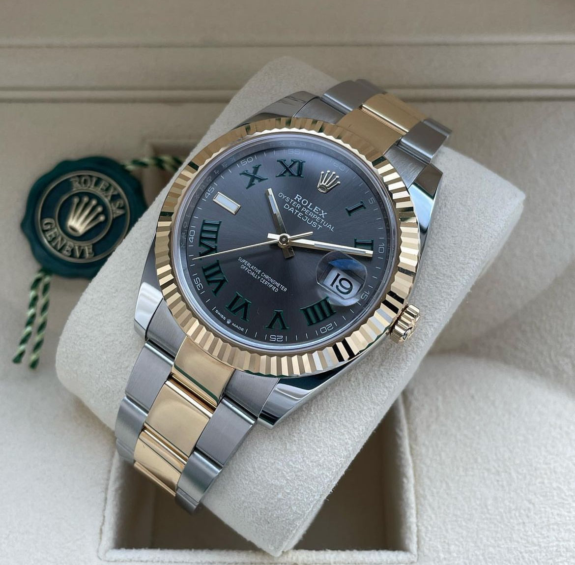 ROLEX DATEJUST OYSTER WIMBLEDON ORO GIALLO