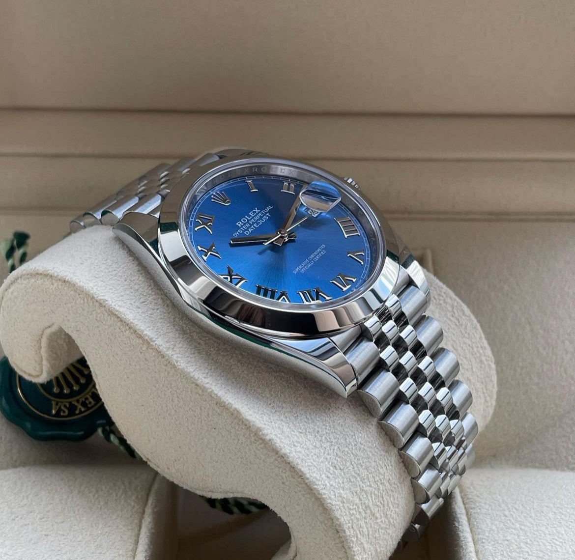 ROLEX DATEJUST JUBILEE BLU ROMAN