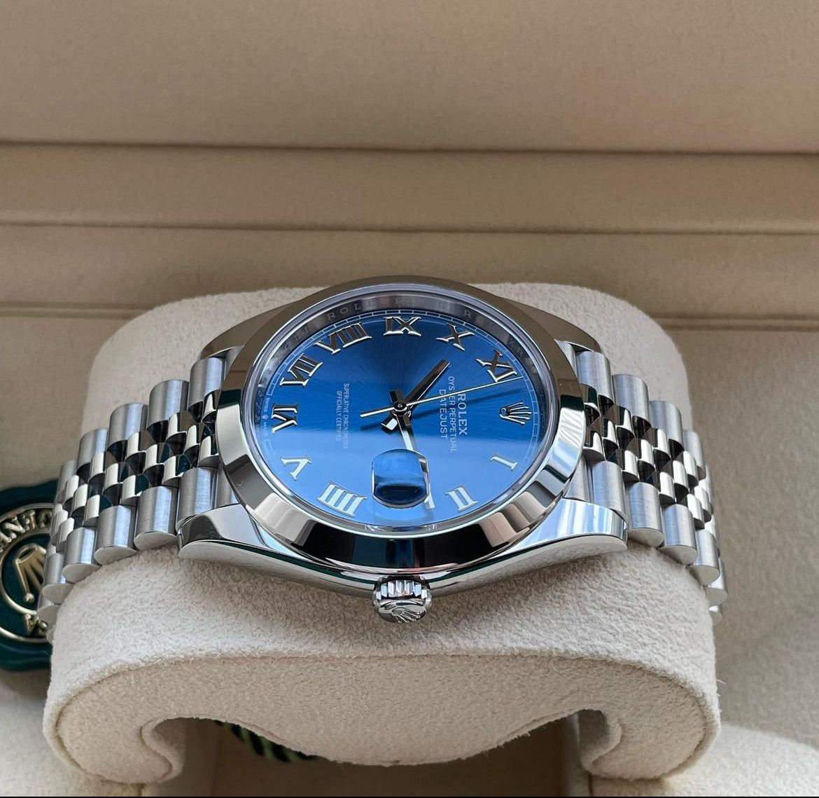 ROLEX DATEJUST JUBILEE BLU ROMAN