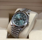 ROLEX DATEJUST JUBILEE MINT GREEN LISCIO
