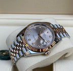ROLEX DATEJUST JUBILEE ORO ROSA QUADRANTE SILVER DIAMOND