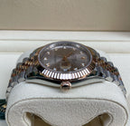 ROLEX DATEJUST JUBILEE ORO ROSA QUADRANTE SILVER DIAMOND