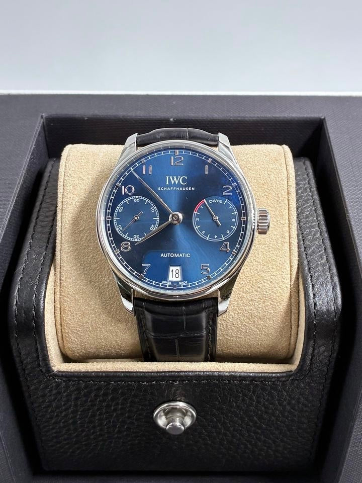 IWC Schaffausen Portugieser 42mm Blu Dial Chrono