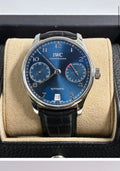 IWC Schaffausen Portugieser 42mm Blu Dial Chrono