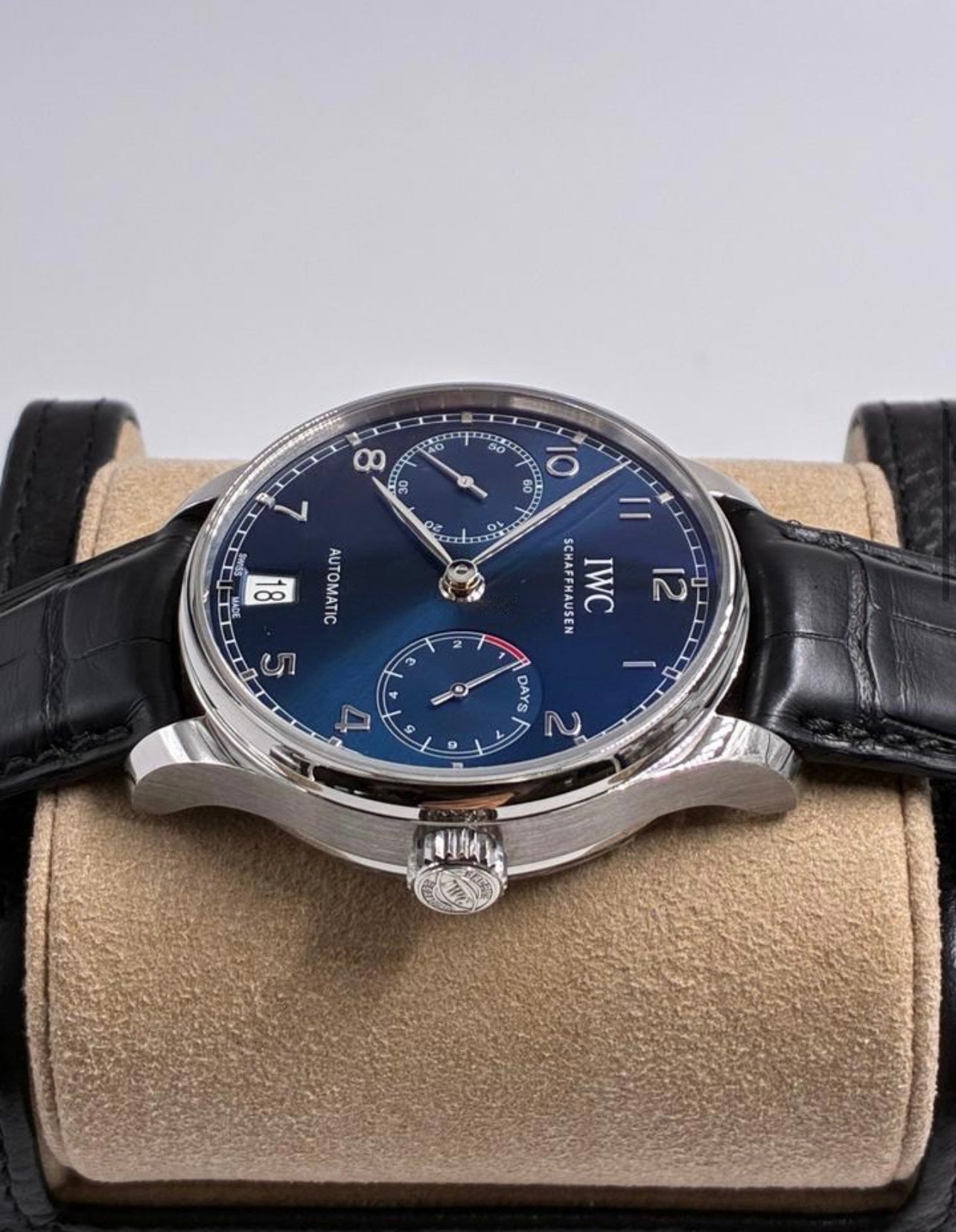 IWC Schaffausen Portugieser 42mm Blu Dial Chrono
