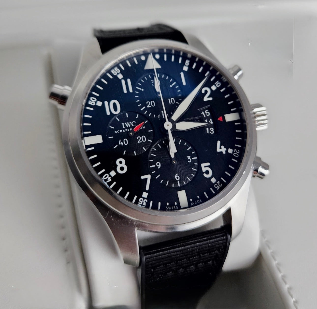 IWC Pilot’s Double Chronograph Black Dial 46mm